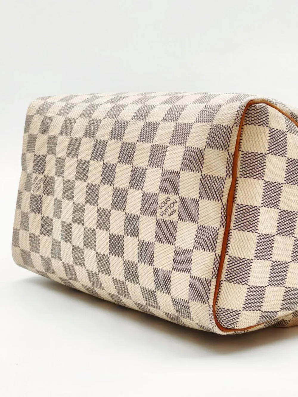 Louis Vuitton Damier Azur Speedy Bandoulière 30 White Checkered Satchel Bag - Picture 8 of 11